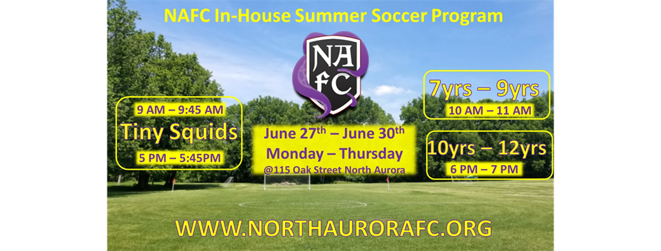 Sign up for Summer Soccer week!